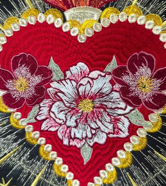 Sacred Heart Celestial Jacket — Beth Wilson Embroidery